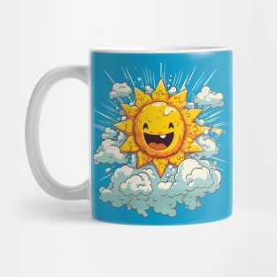 Happy Kawaii Sun. Smiling Sun Mug